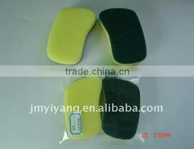 kitchen nylon cleaning sponge YS07 (heavy duty scouring pad)