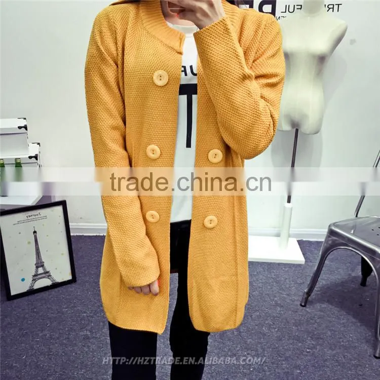 Bulk Sale Made In China Yellow Printed Cashmere Sweater