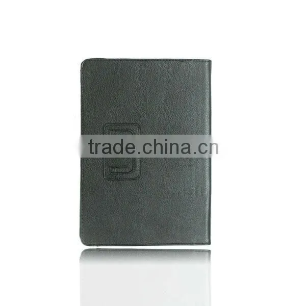 PU stand leather cover case for Samsung note 10.1 with wrist band