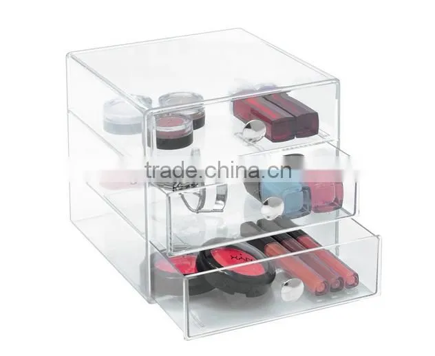 with 3 drawer acrylic storage organizer box