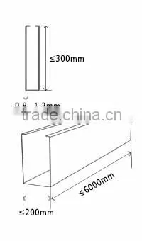 2016 Aluminum metal baffle ceiling system