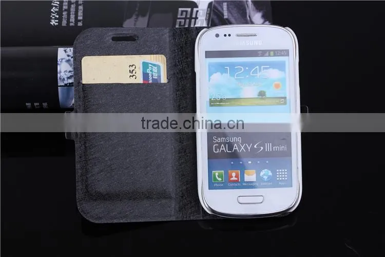phone case PU stand leather case for samsung s3 mini i8190,for samsung galaxy s3 case mini ,for samsung case galaxy s3 mini