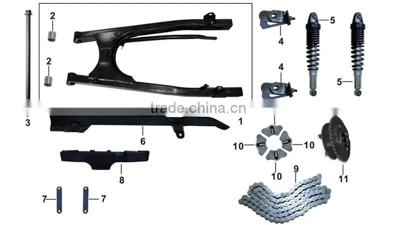 Motorcycle hot sale spare parts motorcycle fork shock absorbers
