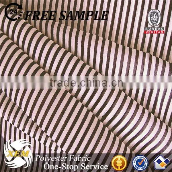 Stripe patterned chiffon fabric