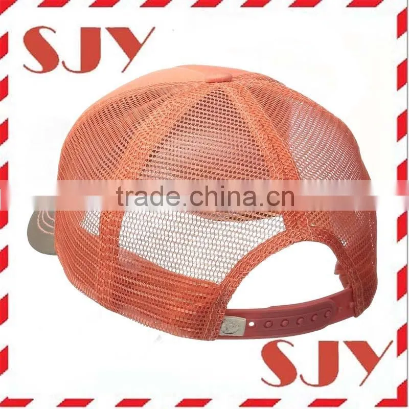 Promotional low profile 100 polyester trucker cap