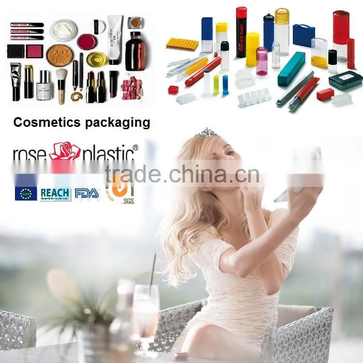 Grid adjustable personal care cosmetic fitting display custom logo printed storage design pp pp pvc transparent hinged gift box