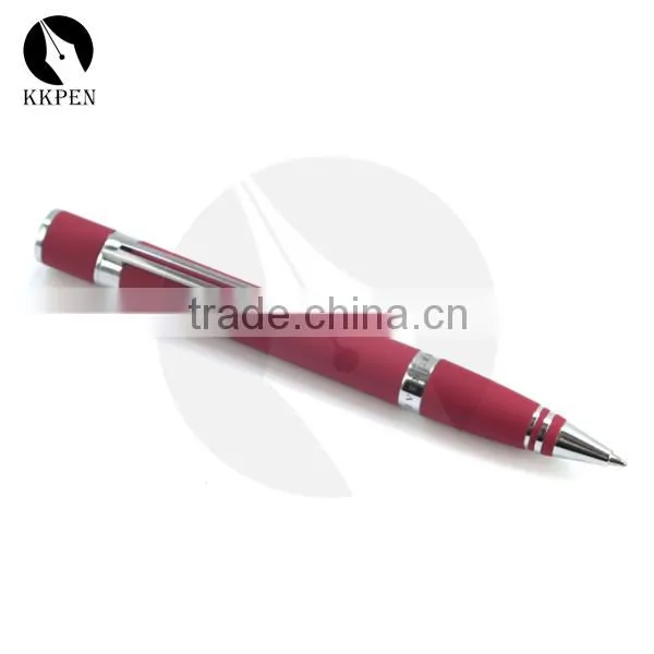 KKPEN Fashion popular red rubber ink ball pen