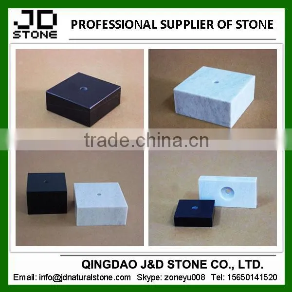 black trophy base/ white marble bases/ trophy pedestal