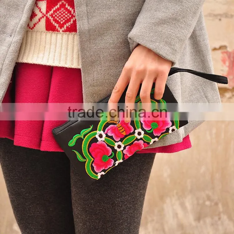 New Chinese Style Bag Coin Purse Vintage Embroidered Bag Traditional Embroidery Wallet
