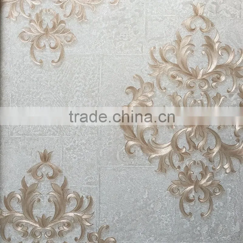 vinyl wallpaper of classical design for hotel and home