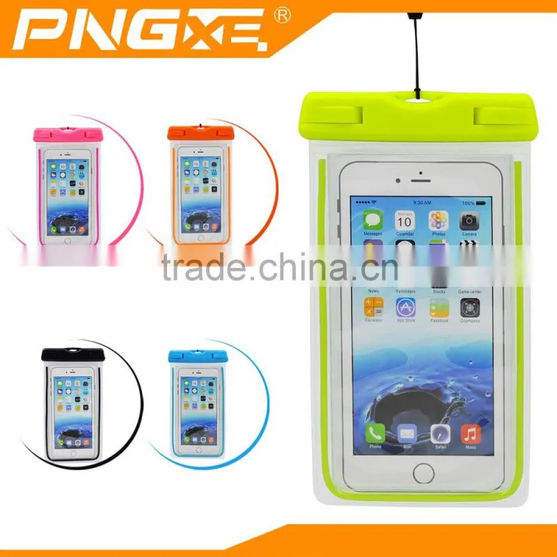 PNGXE Hot selling IPX8 certified universal pvc mobile phone waterproof bag waterproof bag