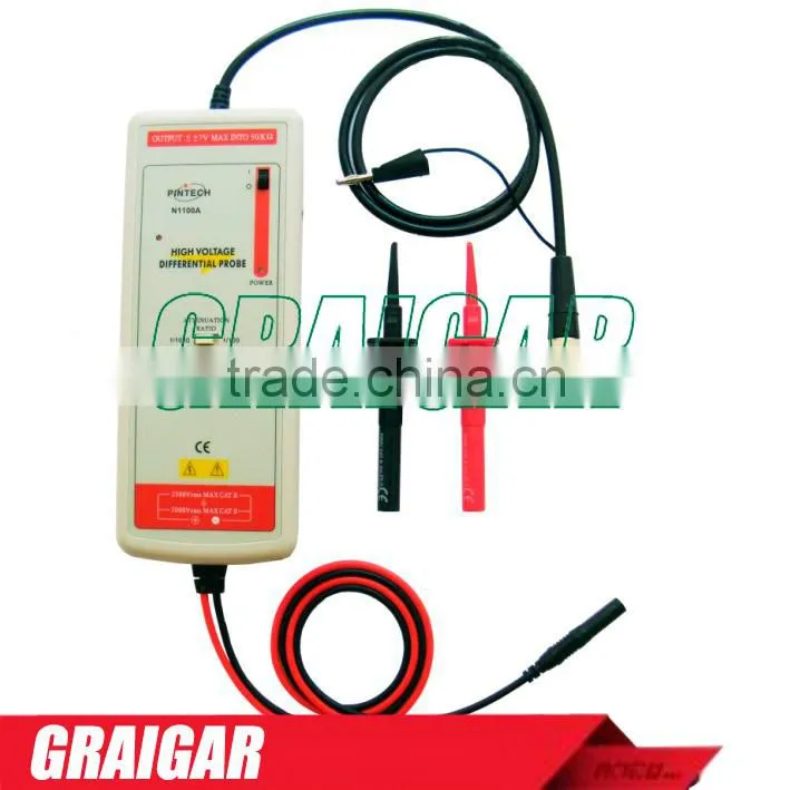 N1070B 7KV 100MHz differential probe Accuracy 1% Voltage overload protection Match any brand oscilloscope