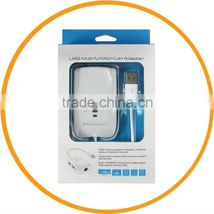 USB 2.0 to Multi-function LAN Ethernet Netwok Adapter for Apple Macbook from Dailyetech