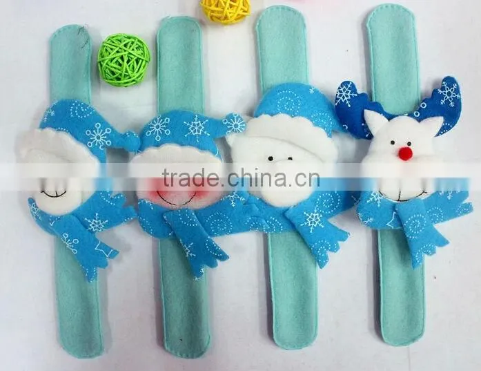 2014 Christmas Gifts Slap Christmas bracelets Wholesale, promotional christmas gift