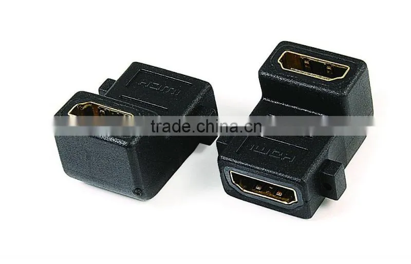 HDMI female to HDMI female adapter 90 degree type