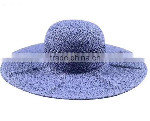 Wide Brim Straw Floppy Hat