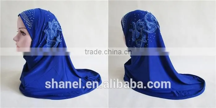 high quality wholesale rhinestones muslim women scarf hijab scarf