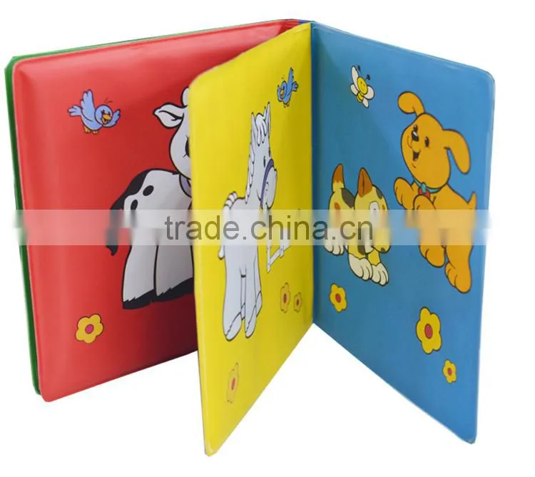 Popular harmless soft PVC waterproof baby bath book