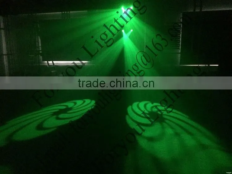 China supplier manufacture factory price 2*10w white leds show disco scanner effect light