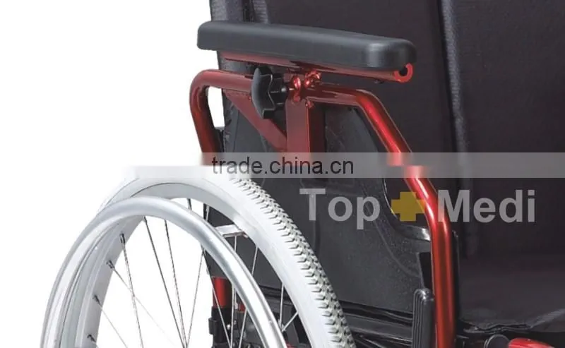 Rehabilitation Therapy Supplies popular light weight standard size handicapped aluminum wheelchair