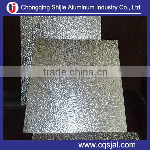 Low price 3105 1050 3003 5052 embossed / plain surface aluminum sheet coil for refrigerator bottom panel