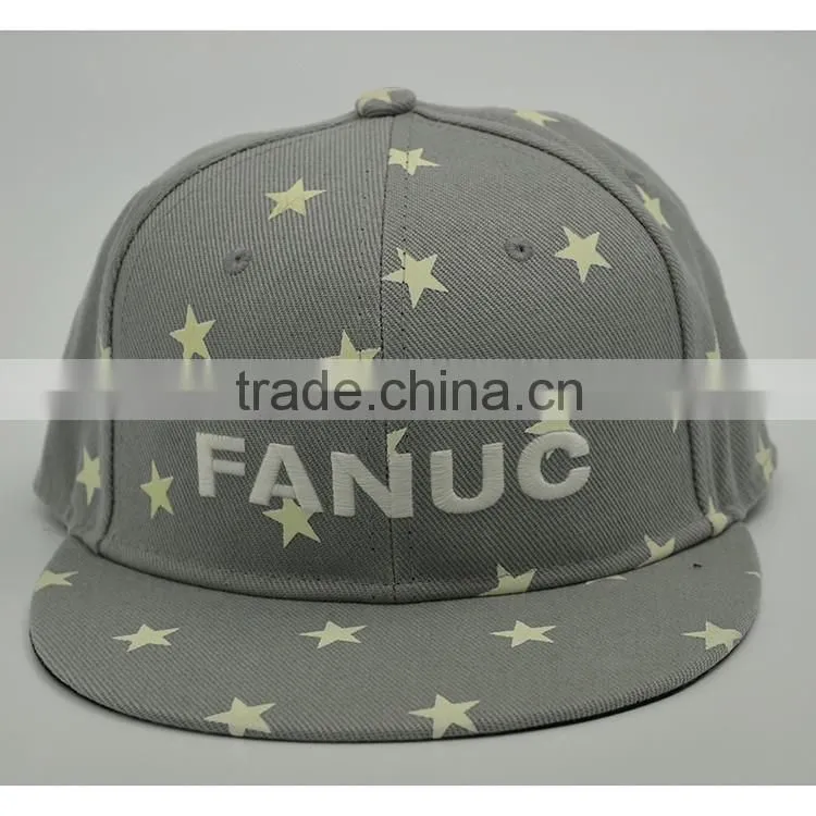 New Fashion Custom Cotton Embroidery Snapback Cap Flat Brim Hats And Caps