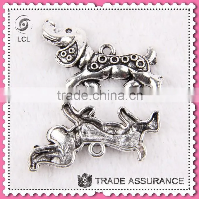 Vintage animal pendant owl shaped, for necklace imitate silver owl pendant