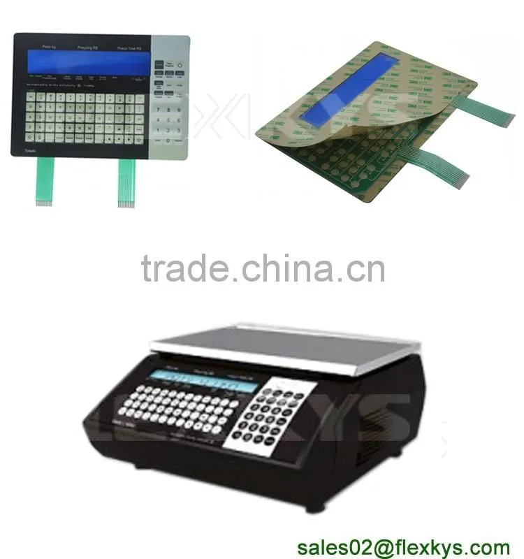 Digital scale poly dome membrane switches