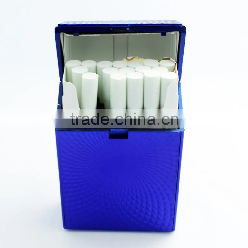 plastic cigarette case for 20s kind size 85mm cigarette pack holder with gold embossed sticker