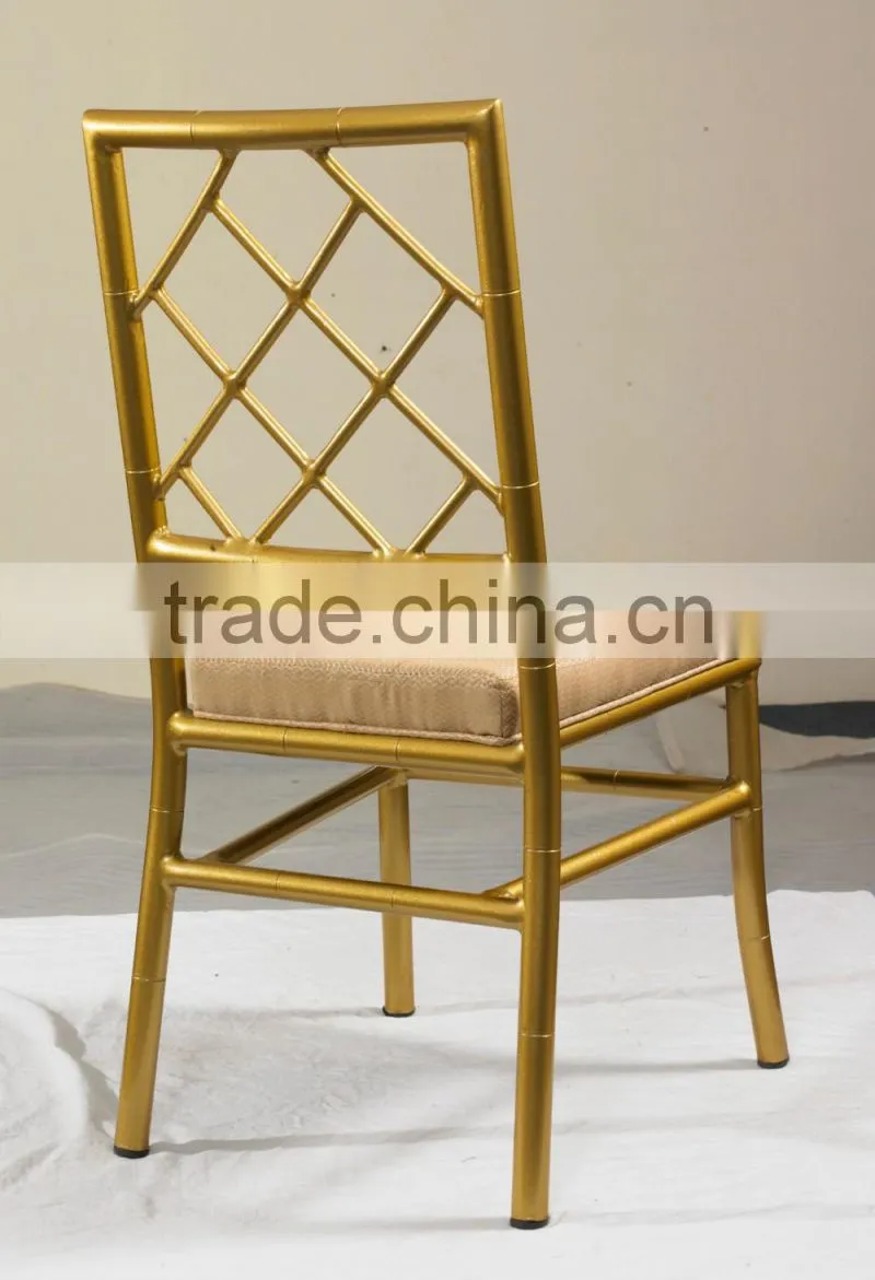 BH-L8816A Elegant metal modern Upholstered dining chair