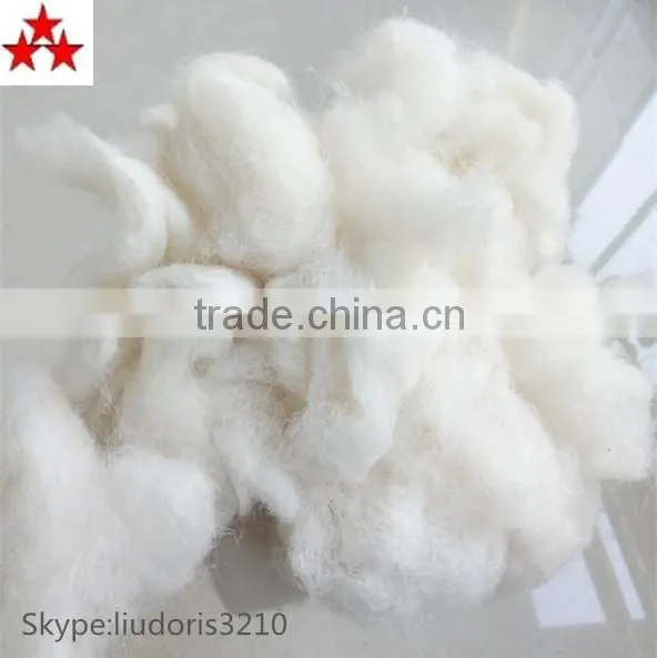 Sheep scoured carded wool waste 24-34mic for felting
