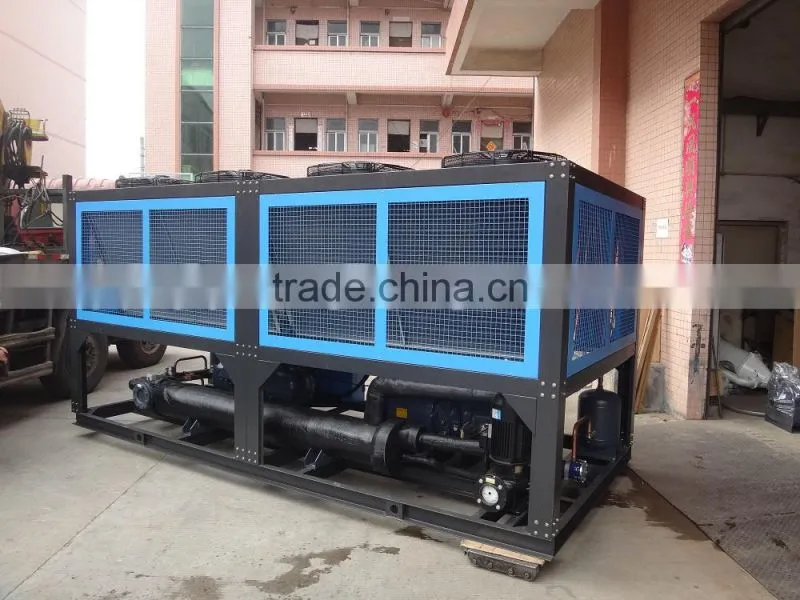 Air Cooled Water Chiller With Screw Compressor For Air Conditioning Central Cooling