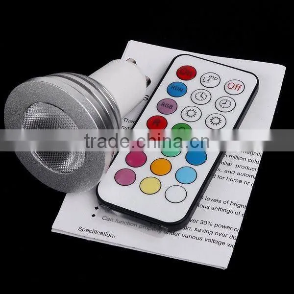 4W GU10 LED RGB Light Color Change Bulb Lamp + Remote Control 2 Million Colors
