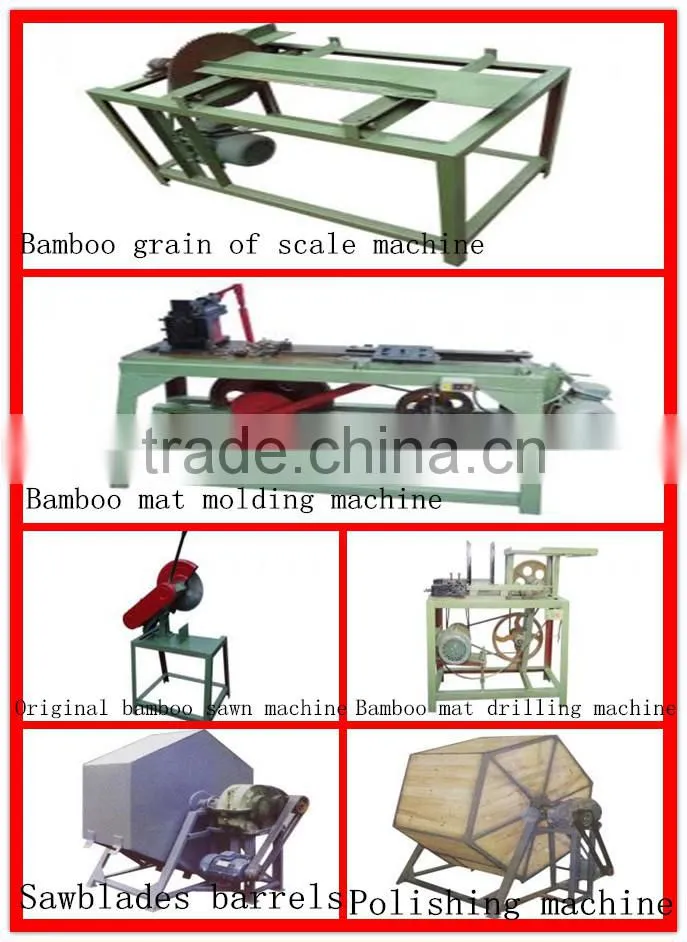 Bamboo mat equipment