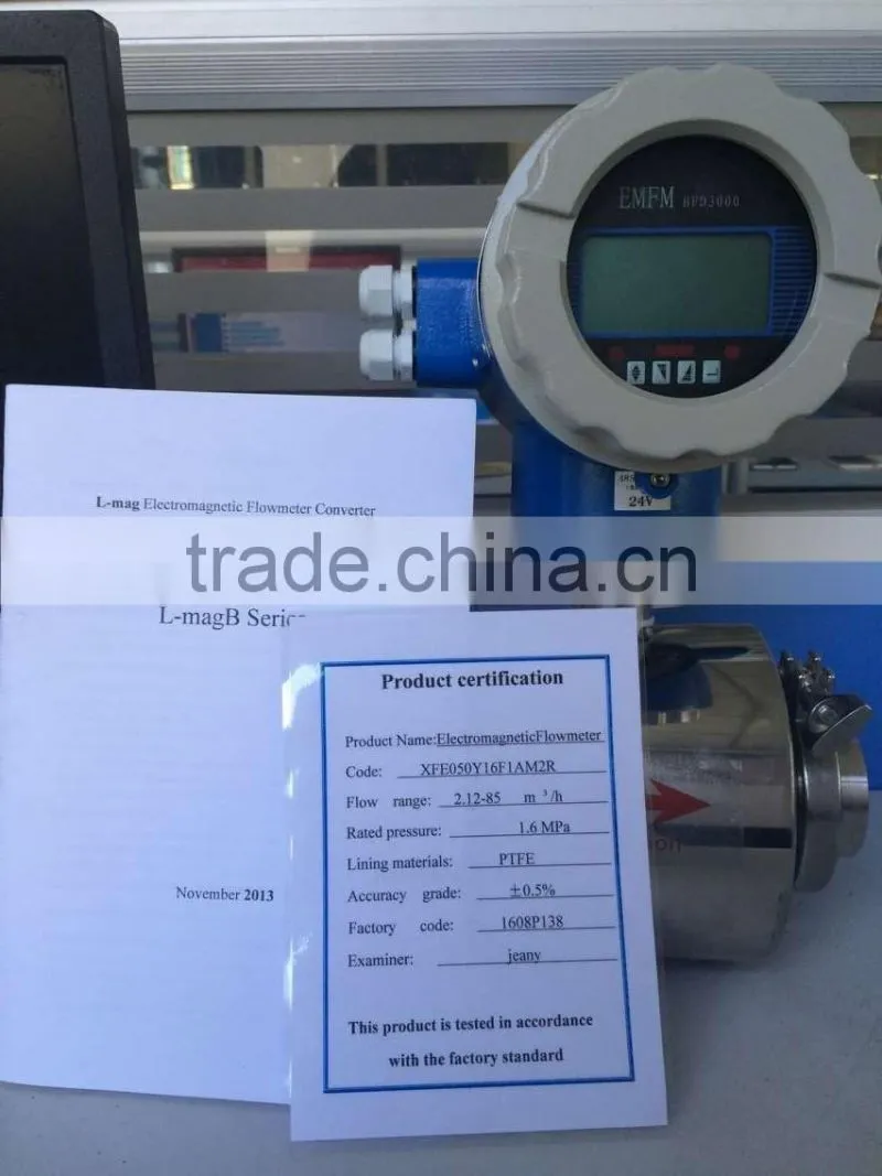 Dn50 battery operated liquid flow meter