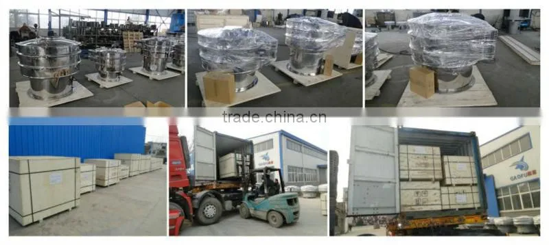 Round vibrosieve for chemical granule and powder
