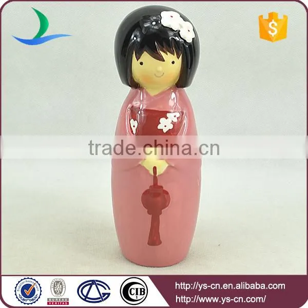 Japanese stylish toy lassock decoration, red beautiful girl