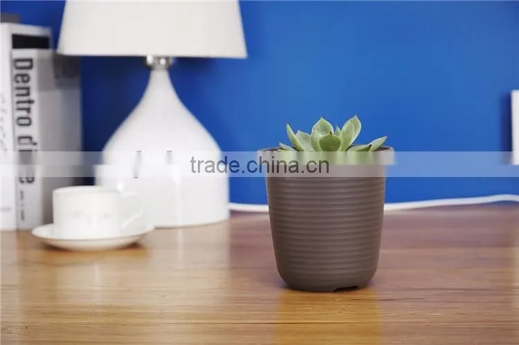 Plastic Round Resin succulent Plant Pot/Cactus Plant Pot Flower Pot