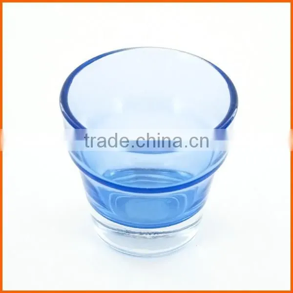 Wholesale factory price colorful thick glass candle holder
