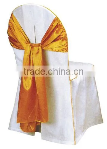 Wash anti-wrinkle wedding white chair cover