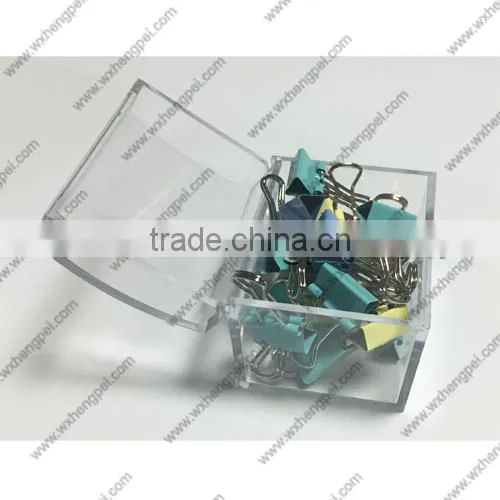 Cleverish portable cute transparent treasure plastic storage jewelry wedding box
