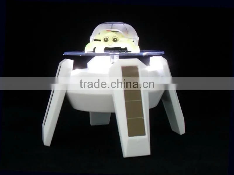Solar Power Rotating Display Stand With 4 LED Light For Sale
