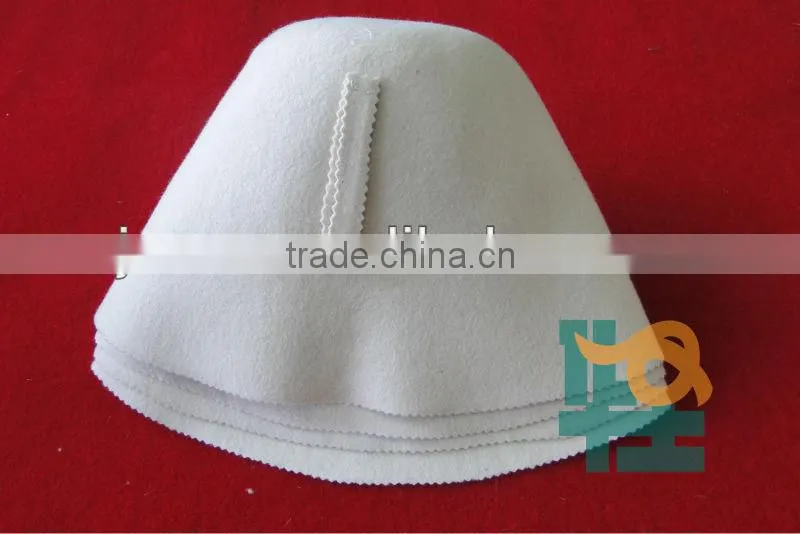 Wool felt sauna hat