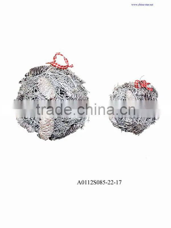 christmas wreath frame with snow