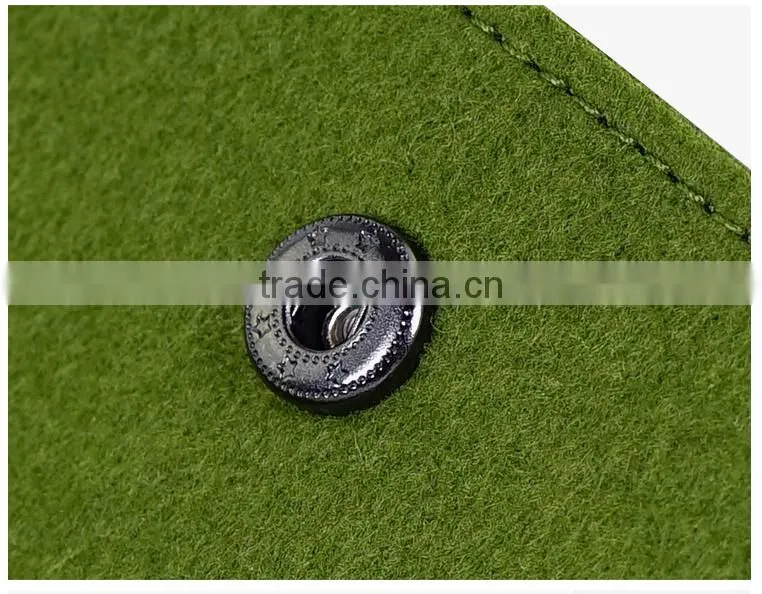Eco Friendly Personalized Grey Felt Card Holder for available