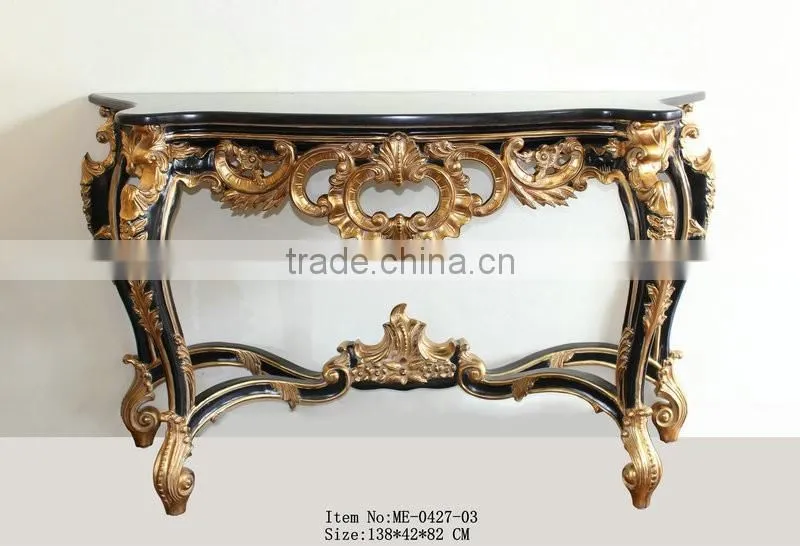 Living Room Furniture Set Italian Design Console Table With Framed Mirror