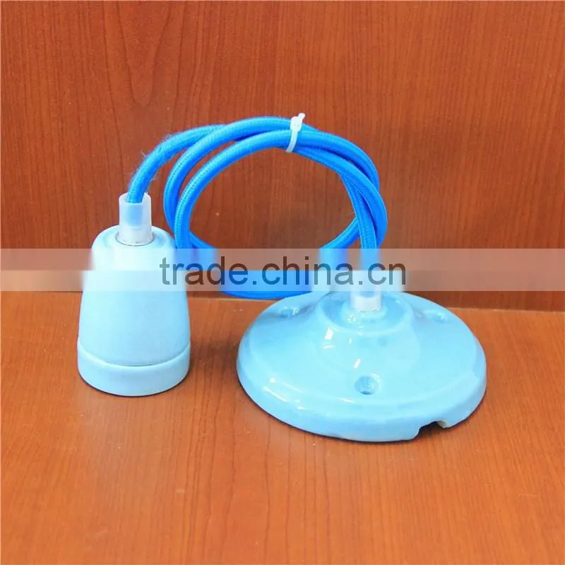 e27 DIY colorful screw contemporary ceiling porcelain droplight drop light lampholder