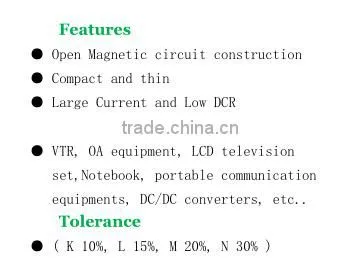 Open magnet power choke inductor