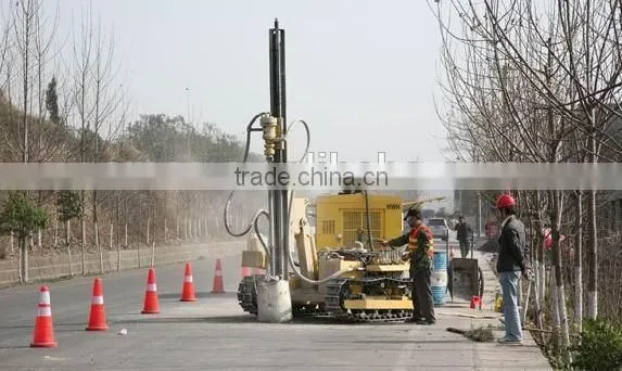 Portable diesel engine screw air compressor for industry