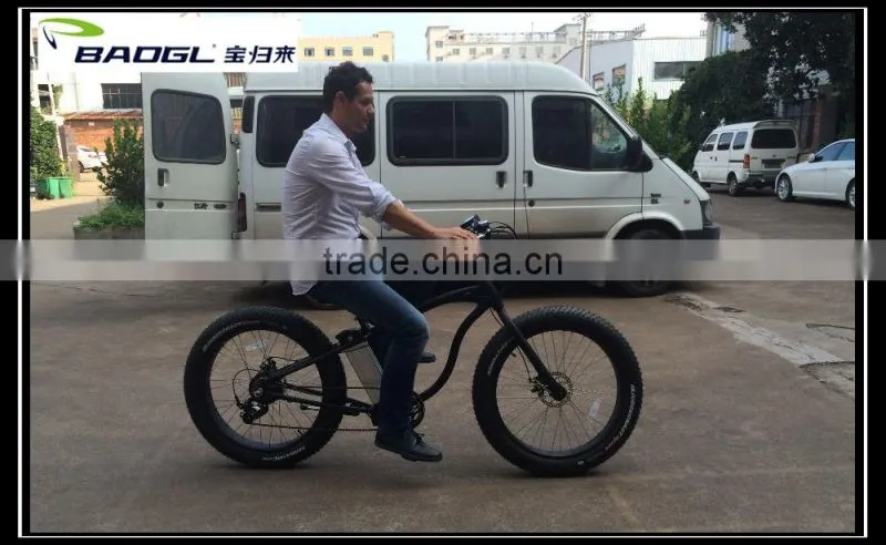 Baogl fashionable atv fat tire snowmobile electric bike with full suspension